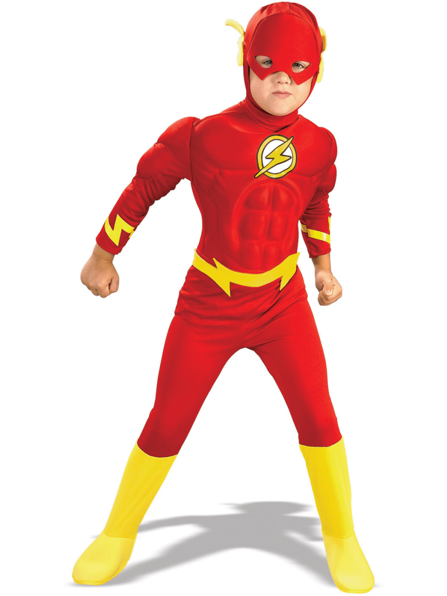 Boys Deluxe Flash Costume Small Age 3 4