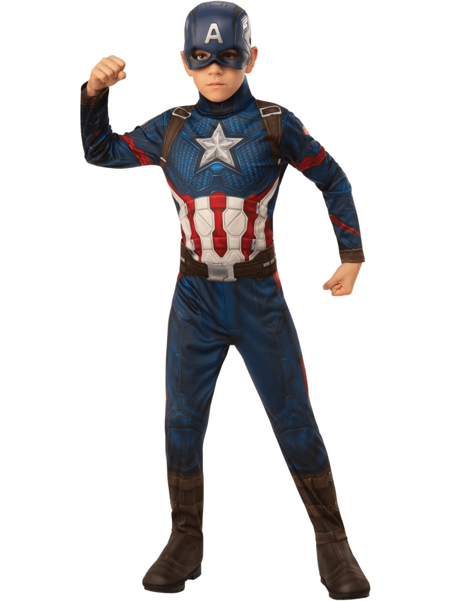 Boys Captain America Costume Large Age 8 10