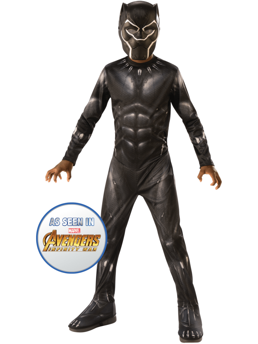 Boys Black Panther Avengers 4 Costume Small Age 3 4