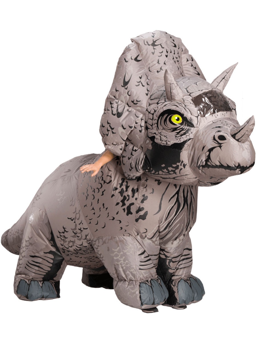 Click to view product details and reviews for Adult Jurassic World 2 Triceratops Inflatable Costume.