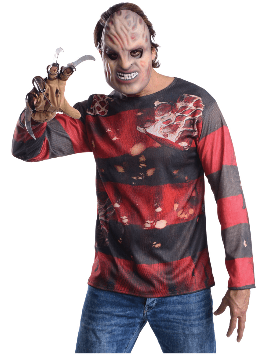 Click to view product details and reviews for Mens Freddy Krueger Costume Kit.