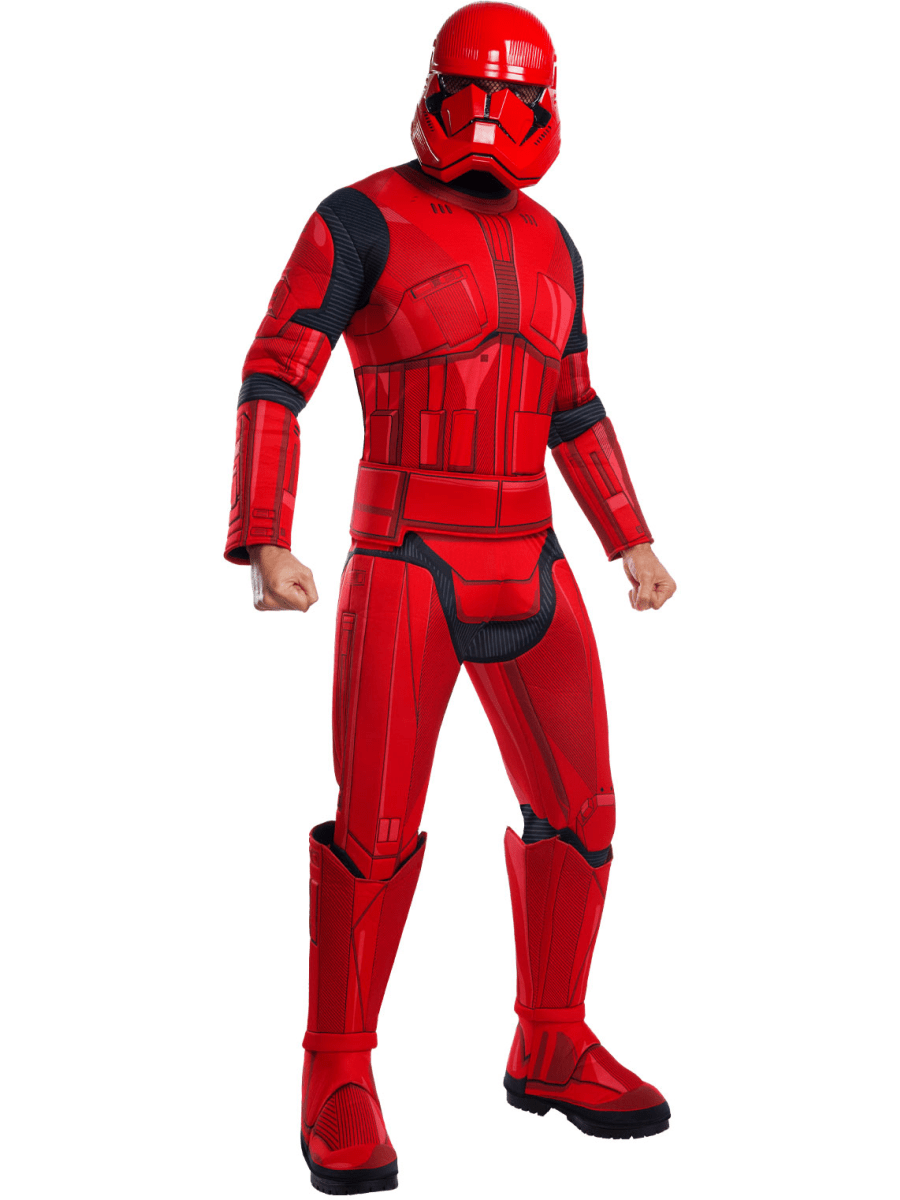 Photos - Fancy Dress Rubies Mens Deluxe Red Stormtrooper Costume, Standard 