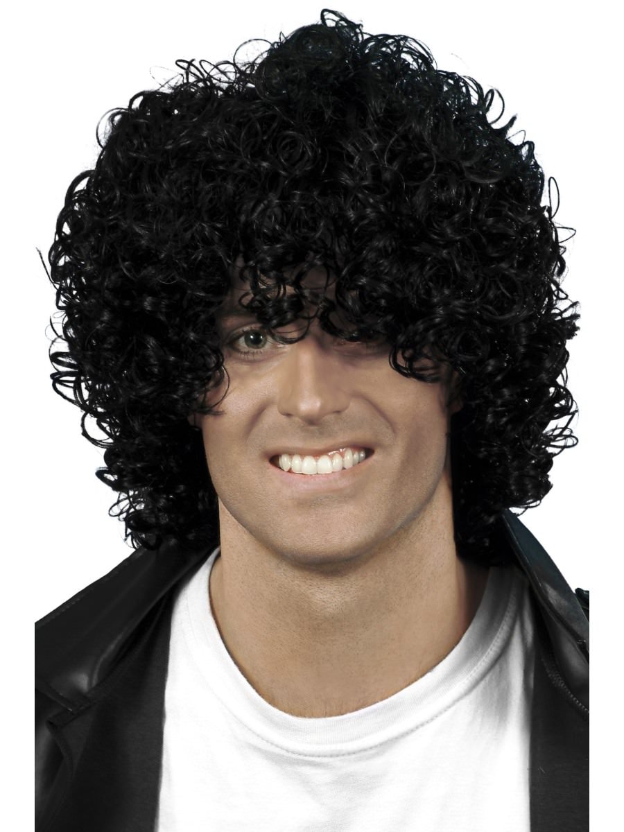 Smiffys Afro Wet Look Wig Fancy Dress