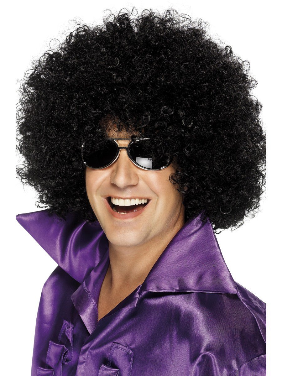 Smiffys Afro Wig Mega Huge Black Fancy Dress