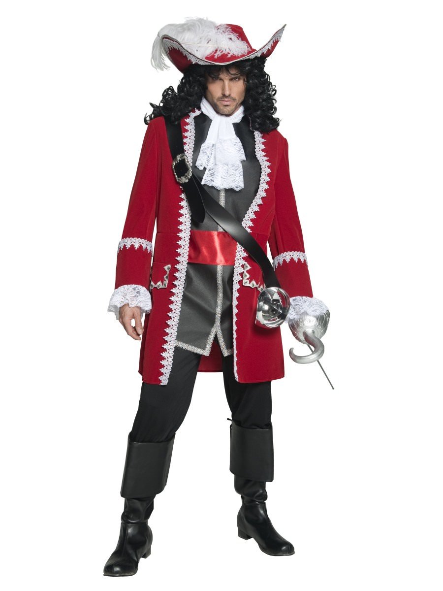 Photos - Fancy Dress Smiffys Authentic Pirate Captain Costume - , Medium (Chest 38 