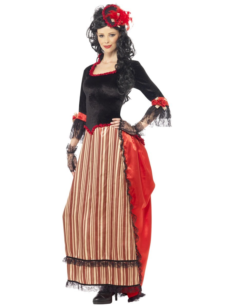 Smiffys Authentic Western Town Sweetheart Costume Fancy Dress Large Uk 16 18