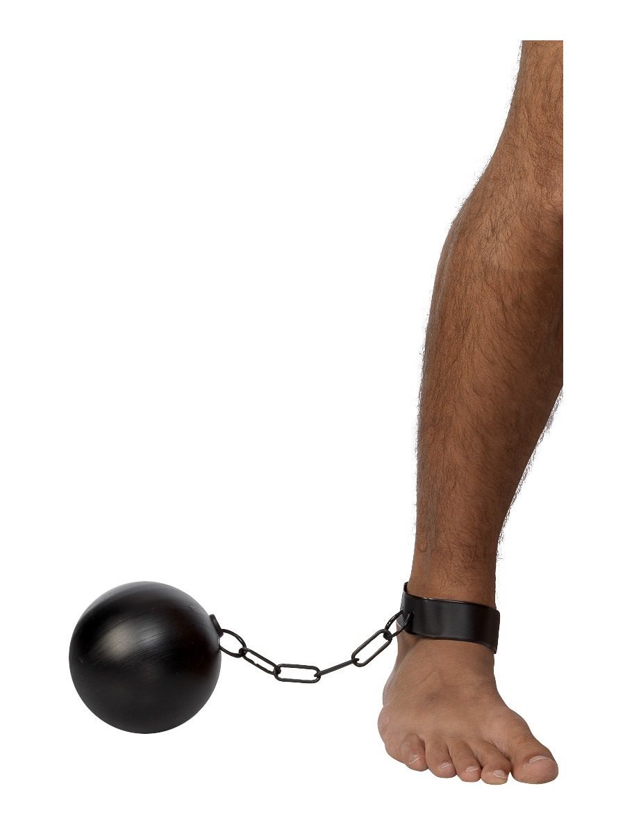 Smiffys Ball And Chain For Convicts And Stags Fancy Dress