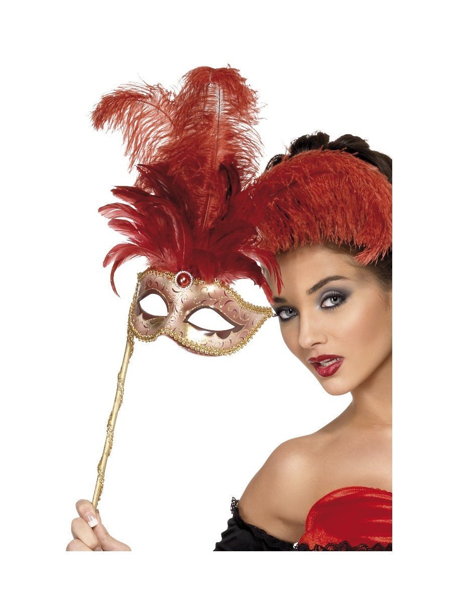 Click to view product details and reviews for Smiffys Baroque Fantasy Eyemask Red Fancy Dress.
