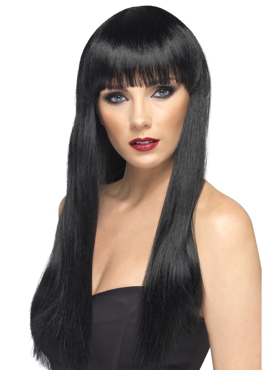 Smiffys Beauty Wig Black Fancy Dress