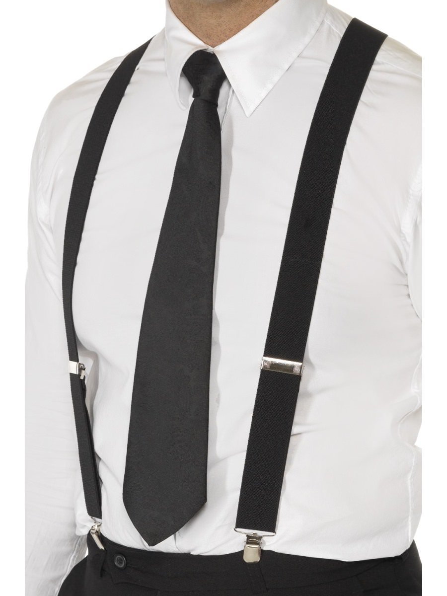 Click to view product details and reviews for Smiffys Black Elasticated Braces Fancy Dress.