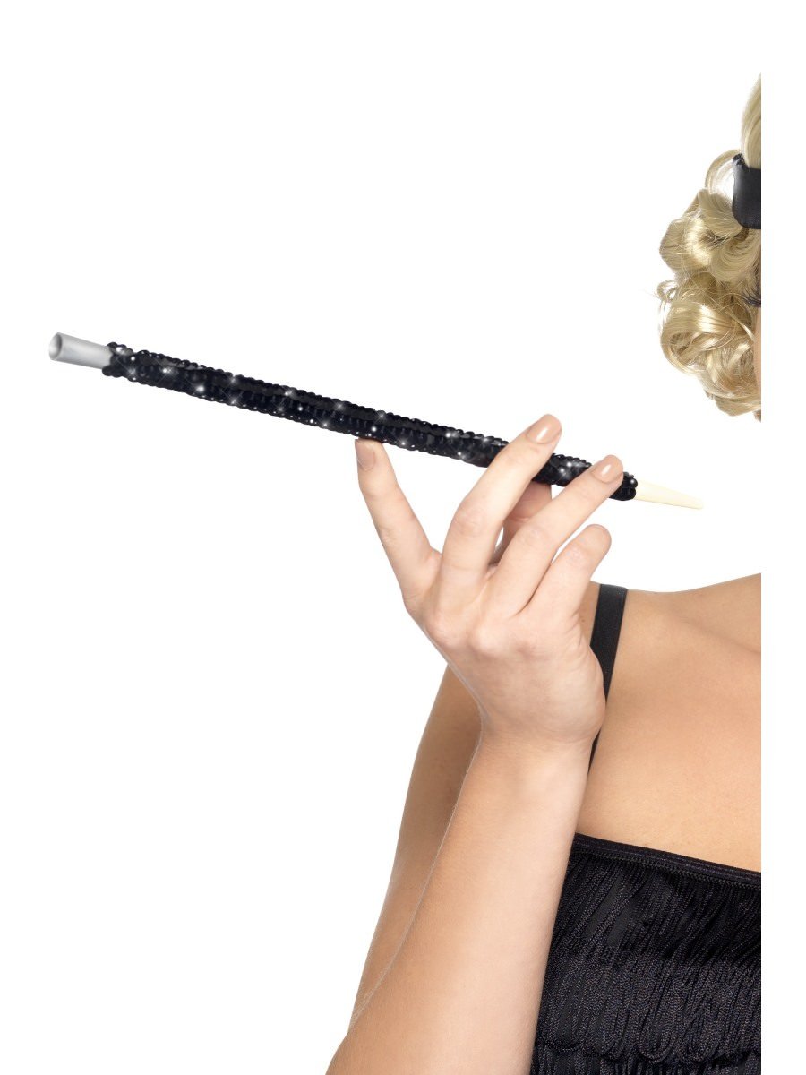 Click to view product details and reviews for Black Sequinned Cigarette Holder.