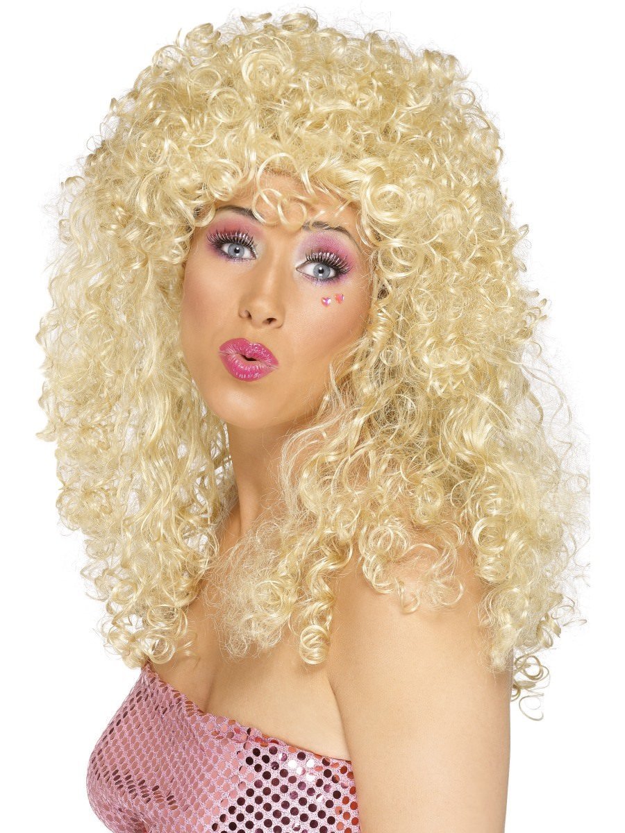 Smiffys Boogie Babe Wig Blonde Fancy Dress