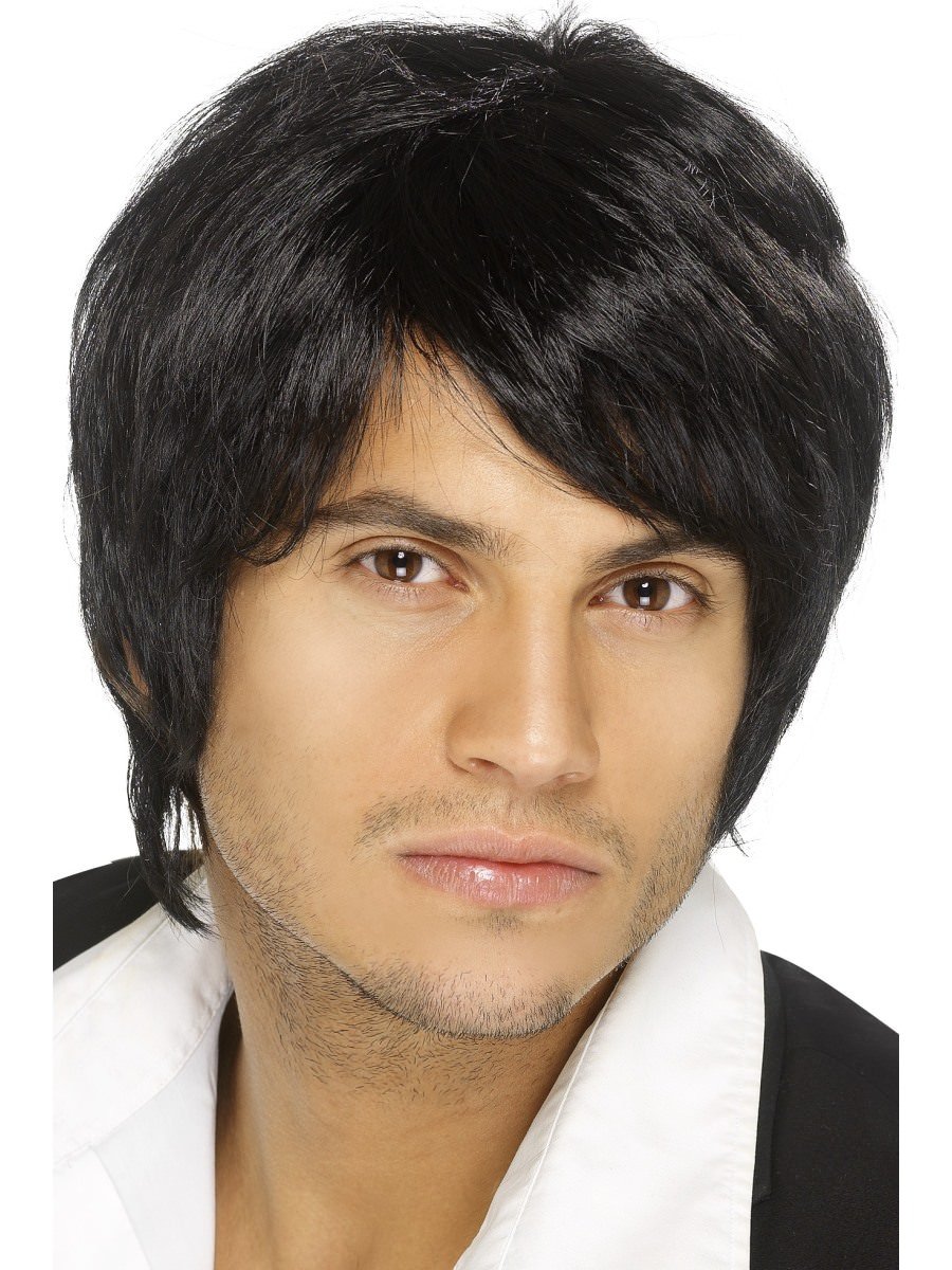 Click to view product details and reviews for Smiffys Boy Band Wig Black Fancy Dress.