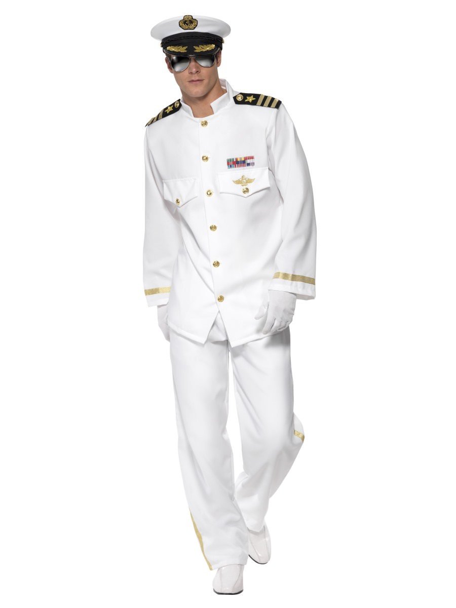 Photos - Fancy Dress Smiffys Captain Deluxe Costume - , Large (Chest 42-44)