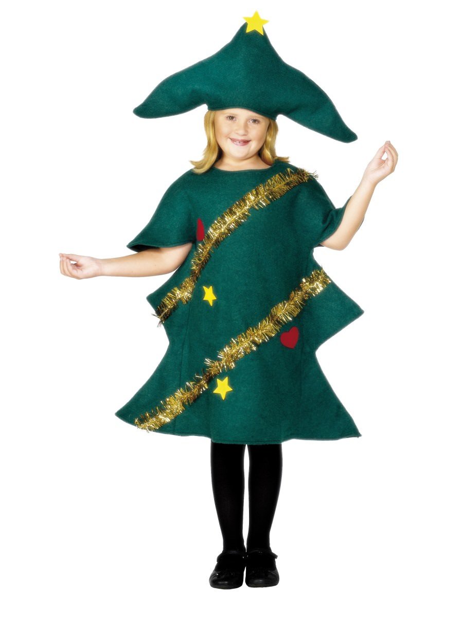 Smiffys Christmas Tree Costume Child Fancy Dress Medium Age 7 9