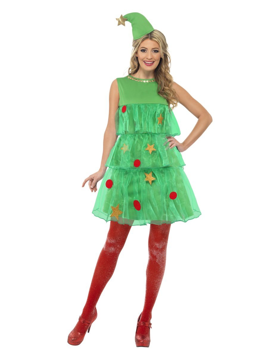 Smiffys Christmas Tree Tutu Costume Fancy Dress Large Uk 16 18