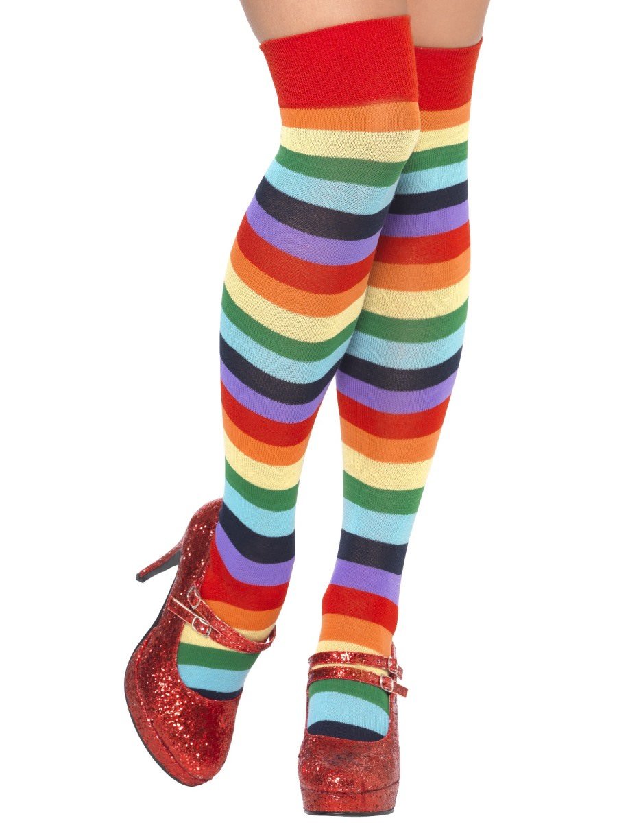 Click to view product details and reviews for Smiffys Clown Socks Long Fancy Dress.