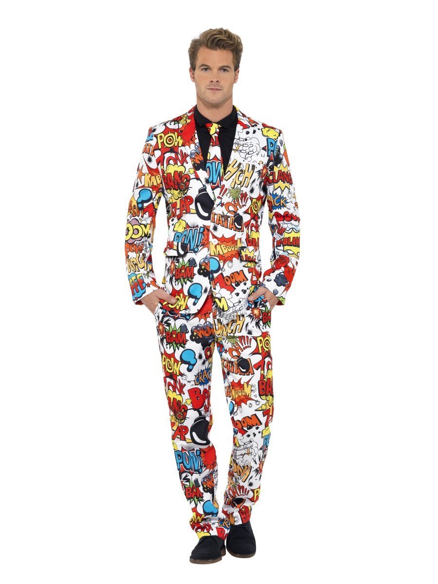 Smiffys Comic Strip Stand Out Suit Fancy Dress X Large Chest 46 48