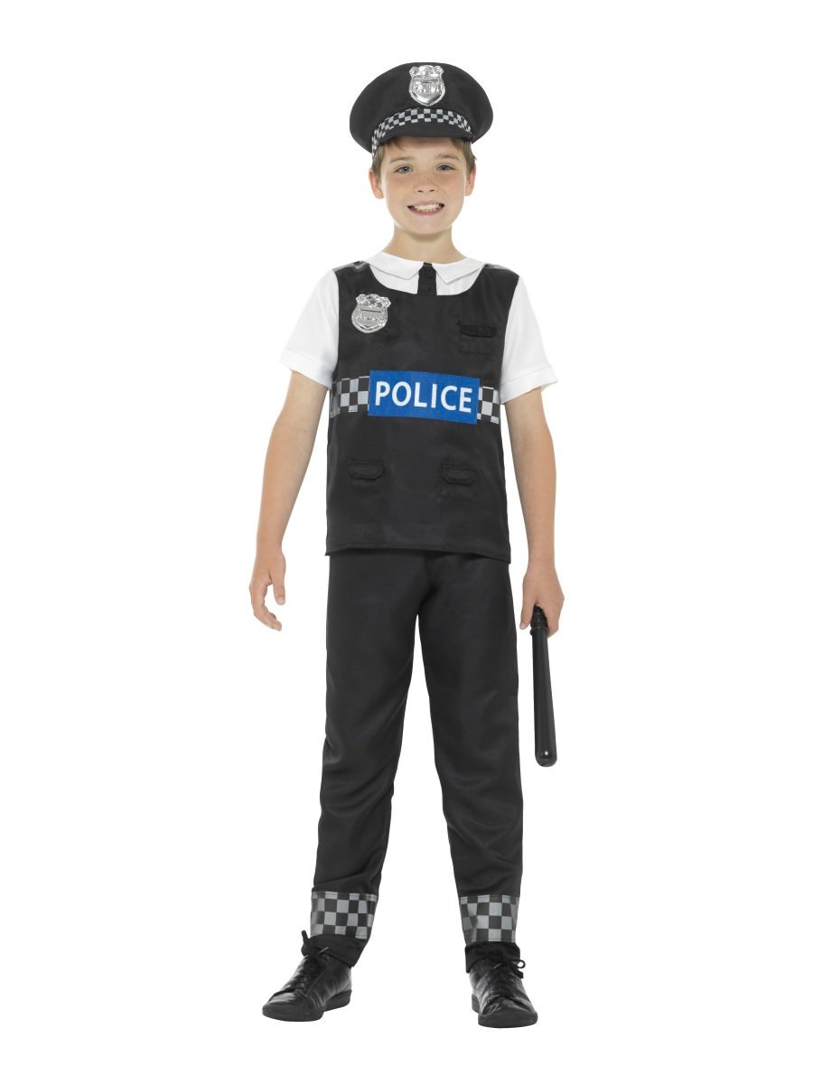 Smiffys Cop Costume Kids Fancy Dress Tween Age 13 14