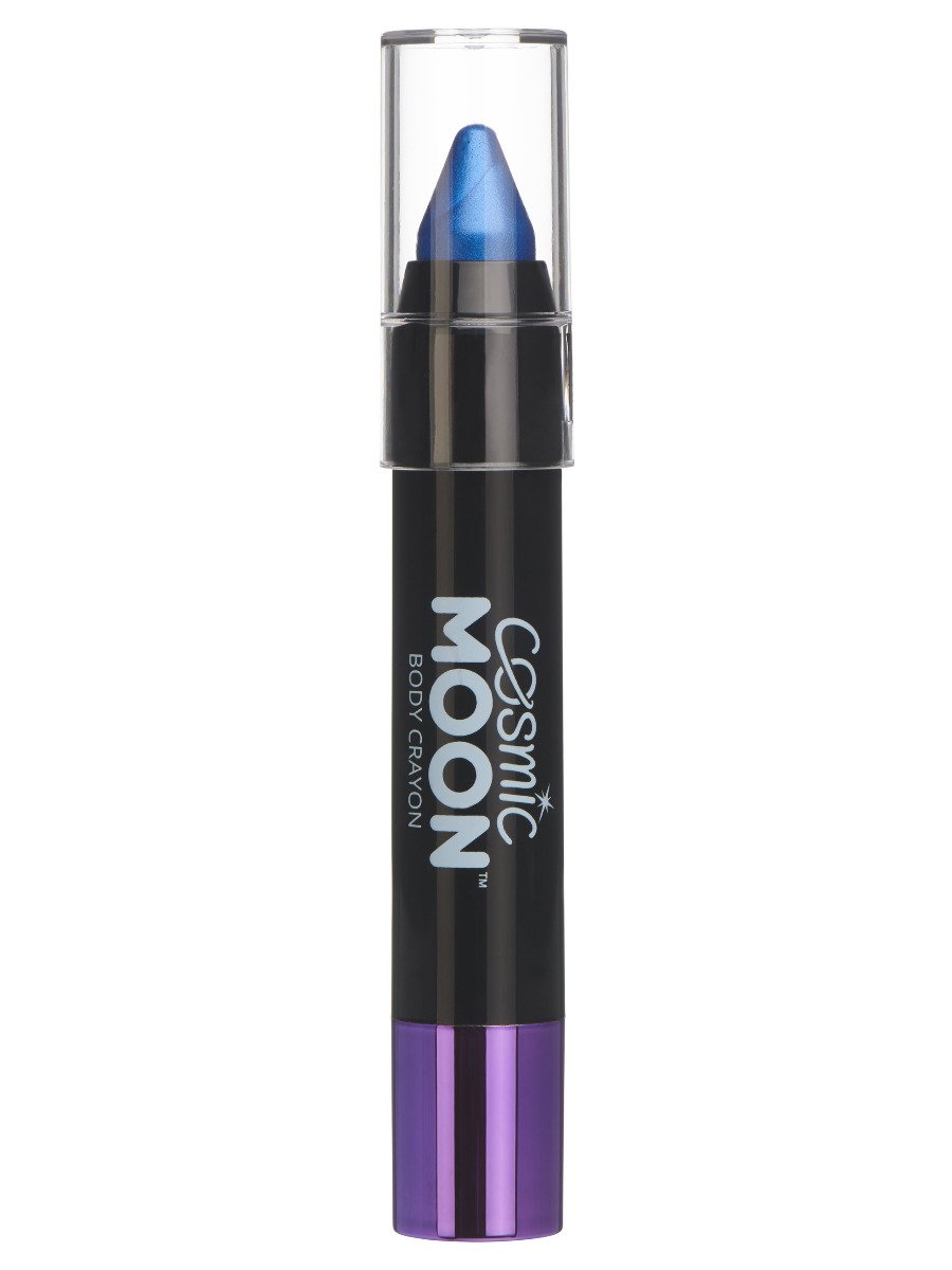 Click to view product details and reviews for Smiffys Cosmic Moon Metallic Body Crayon Blue Fancy Dress Blue.
