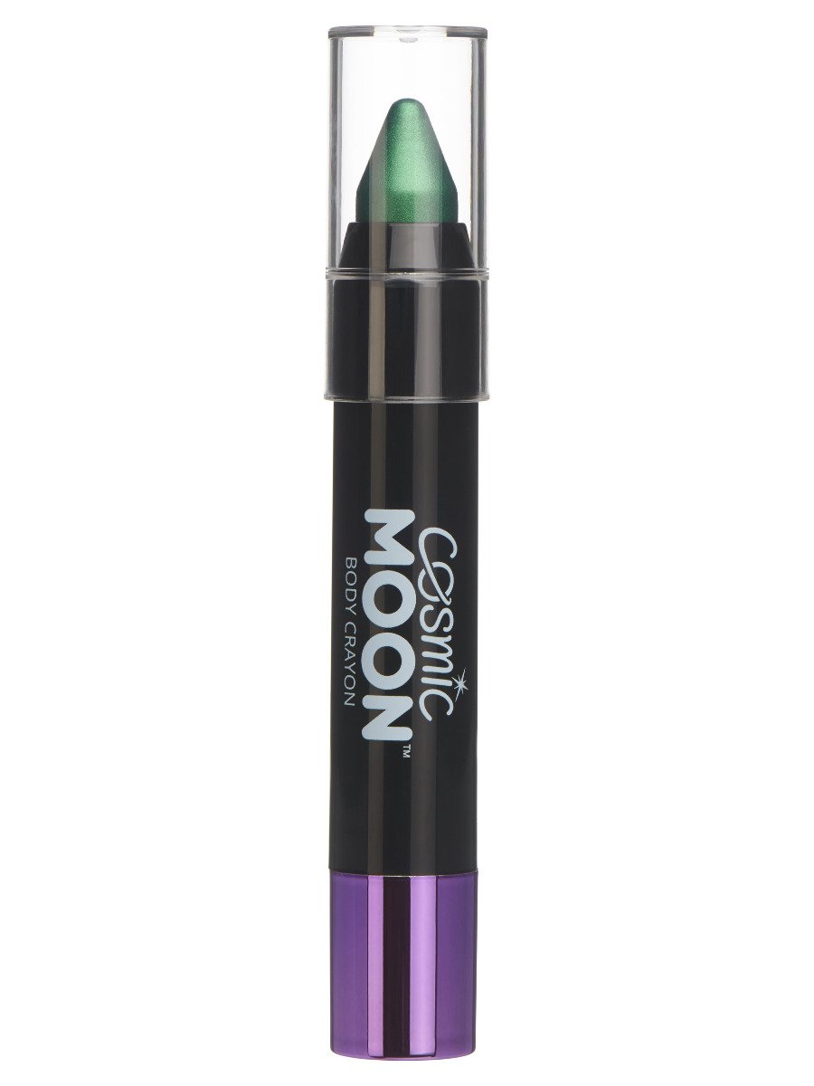 Click to view product details and reviews for Smiffys Cosmic Moon Metallic Body Crayon Blue Fancy Dress Green.