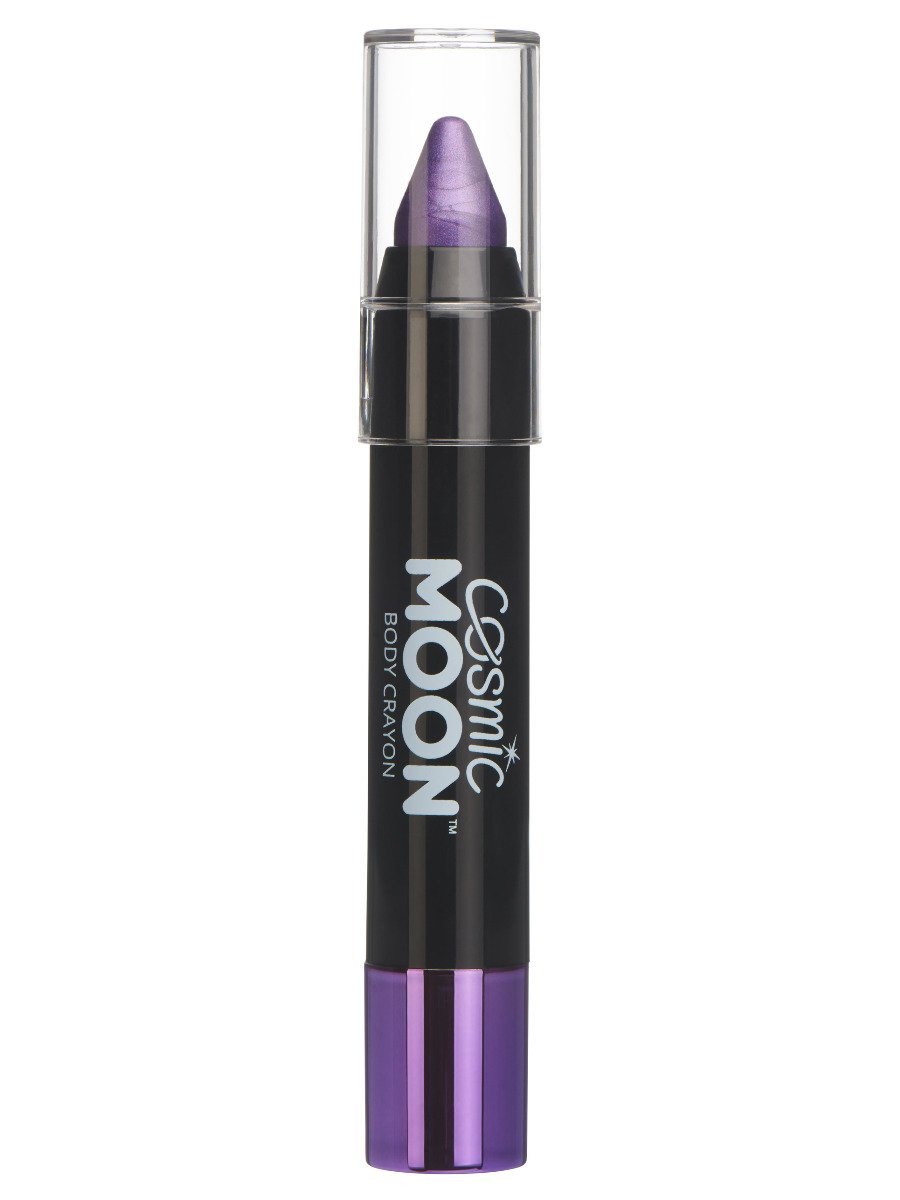 Click to view product details and reviews for Smiffys Cosmic Moon Metallic Body Crayon Blue Fancy Dress Purple.