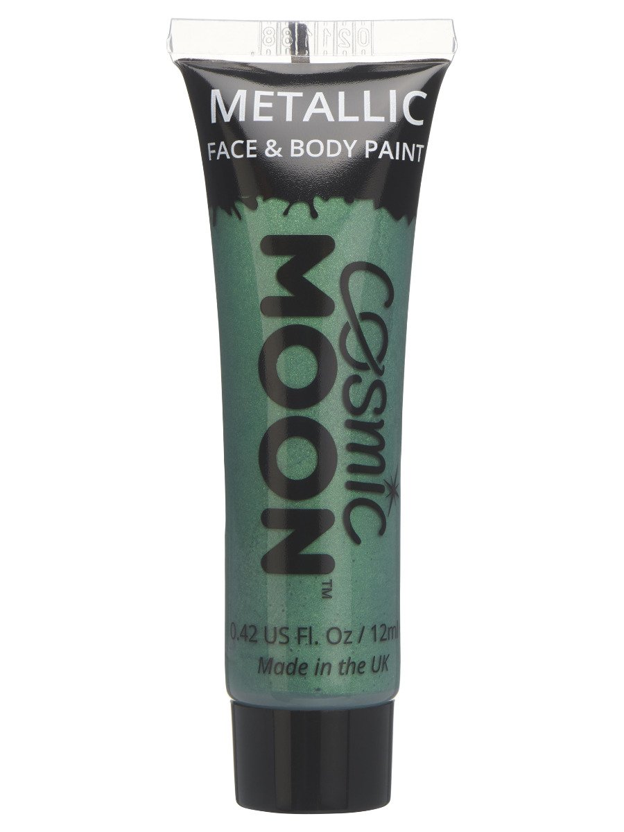 Click to view product details and reviews for Smiffys Cosmic Moon Metallic Face Body Paint Blue Fancy Dress Green.