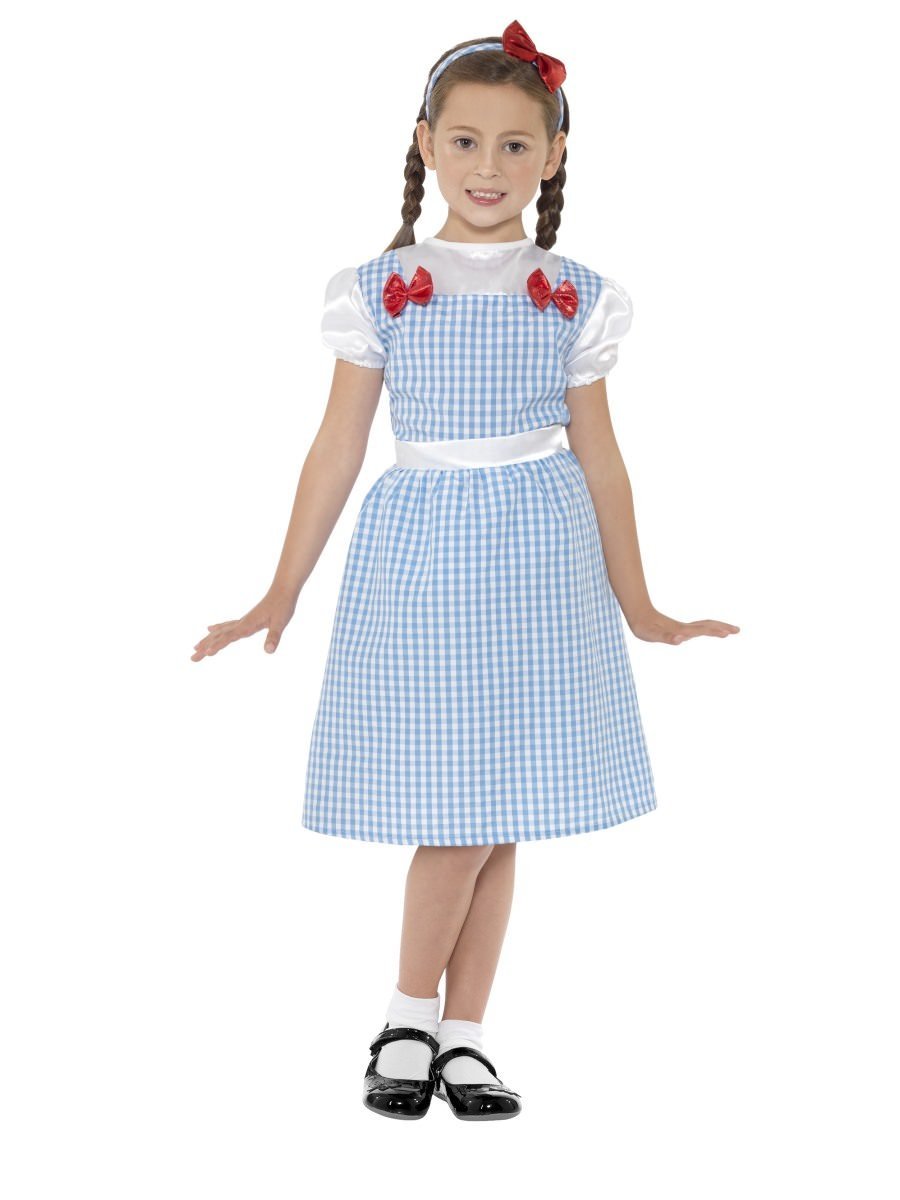 Smiffys Child Country Girl Costume Fancy Dress Small Age 4 6