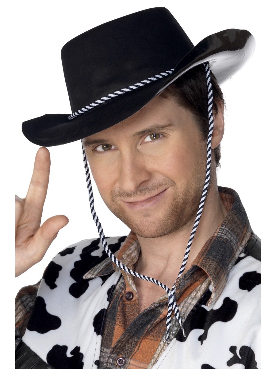 Click to view product details and reviews for Smiffys Cowboy Hat Flocked Plastic Fancy Dress.