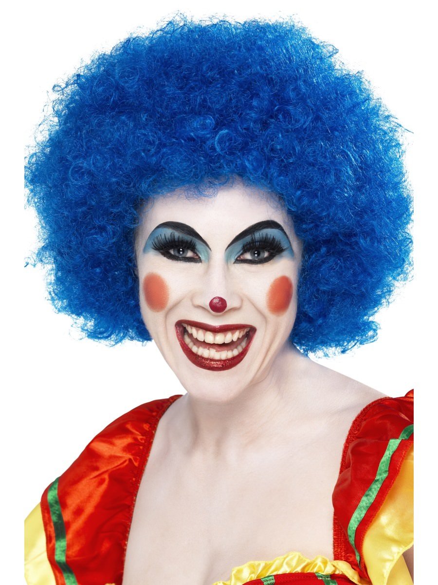 Photos - Fancy Dress Smiffys Crazy Clown Wig, Blue - 