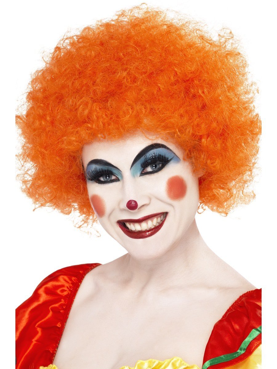 Smiffys Crazy Clown Wig Orange Fancy Dress