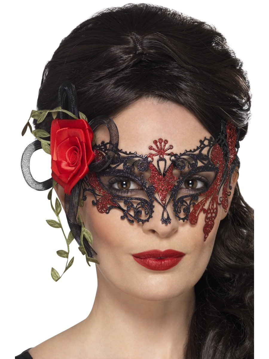 Click to view product details and reviews for Smiffys Day Of The Dead Metal Filigree Eyemask Fancy Dress.