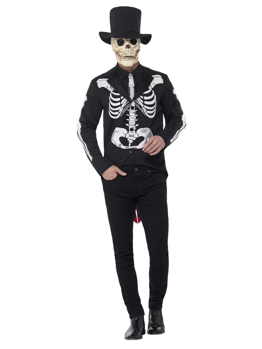 Smiffys Day Of The Dead Senor Skeleton Costume Fancy Dress Large Chest 42 44