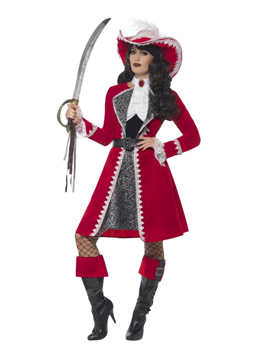 Click to view product details and reviews for Smiffys Deluxe Authentic Lady Captain Costume Fancy Dress Medium Uk 12 14.