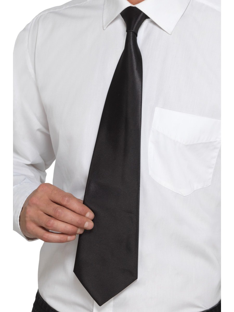 Click to view product details and reviews for Smiffys Deluxe Black Gangster Tie Fancy Dress.