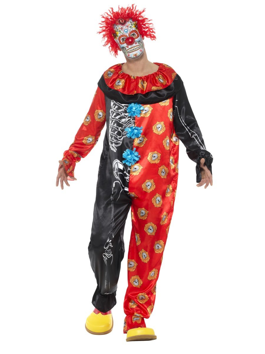 Deluxe Day of the Dead Clown Costume | Smiffys