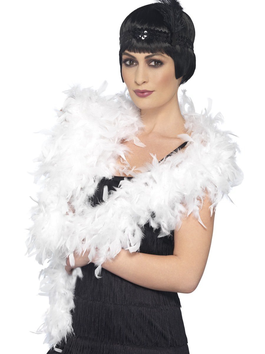 Click to view product details and reviews for Smiffys Deluxe Feather Boa White Fancy Dress.