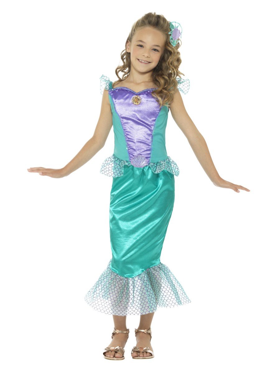 Smiffys Deluxe Mermaid Costume Fancy Dress Medium Age 7 9