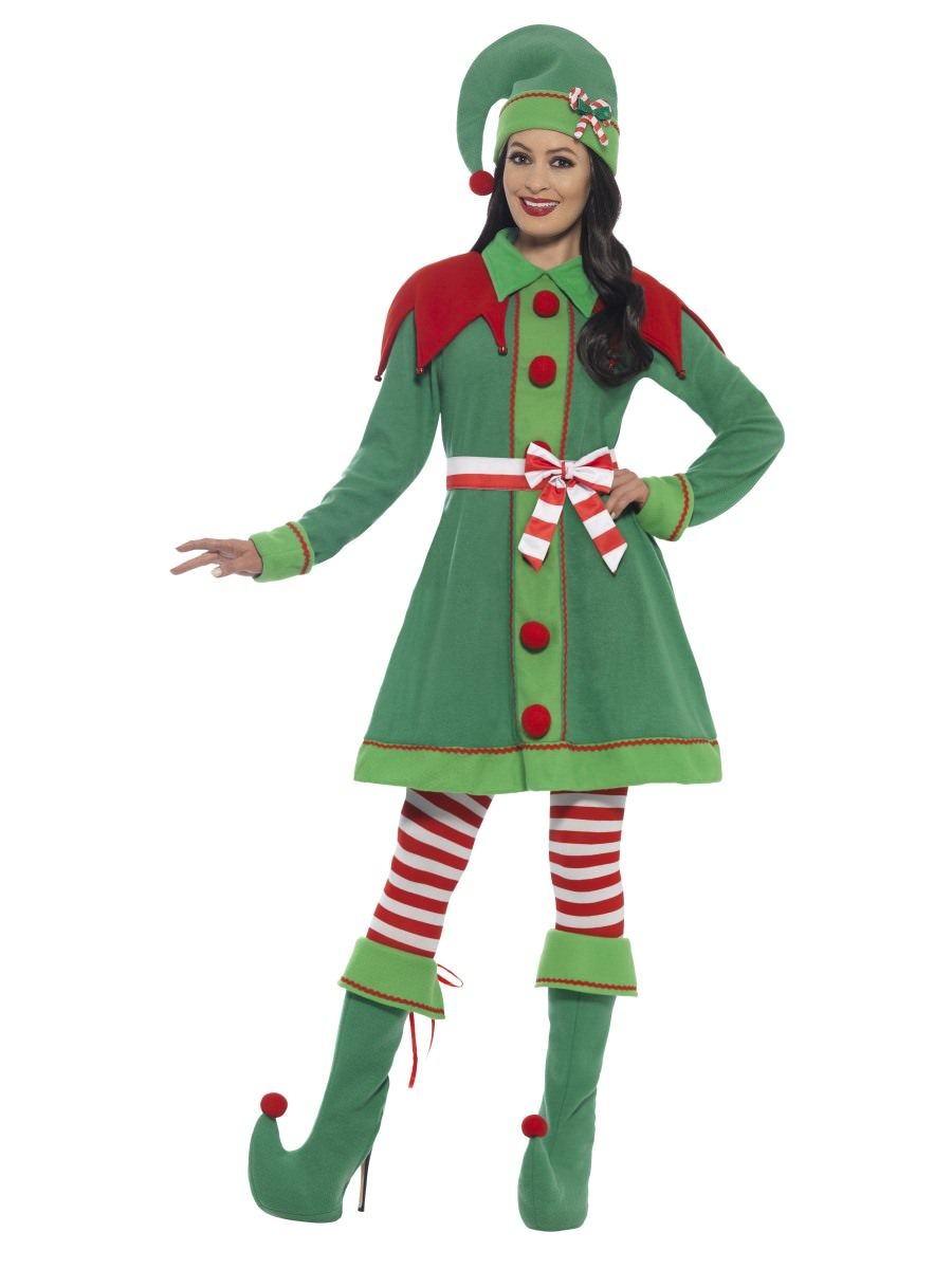 Deluxe Miss Elf Costume | Smiffys