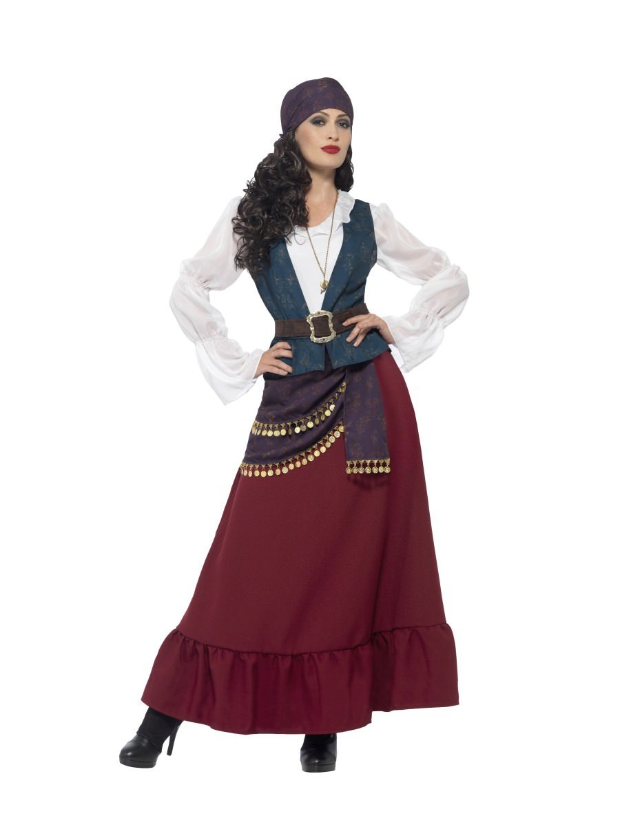 Smiffys Deluxe Pirate Buccaneer Beauty Costume Fancy Dress Medium Uk 12 14