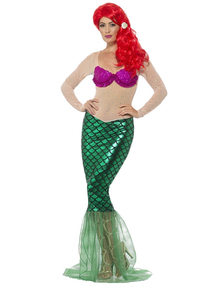 Smiffys Deluxe Sexy Mermaid Costume Fancy Dress Medium Uk 12 14