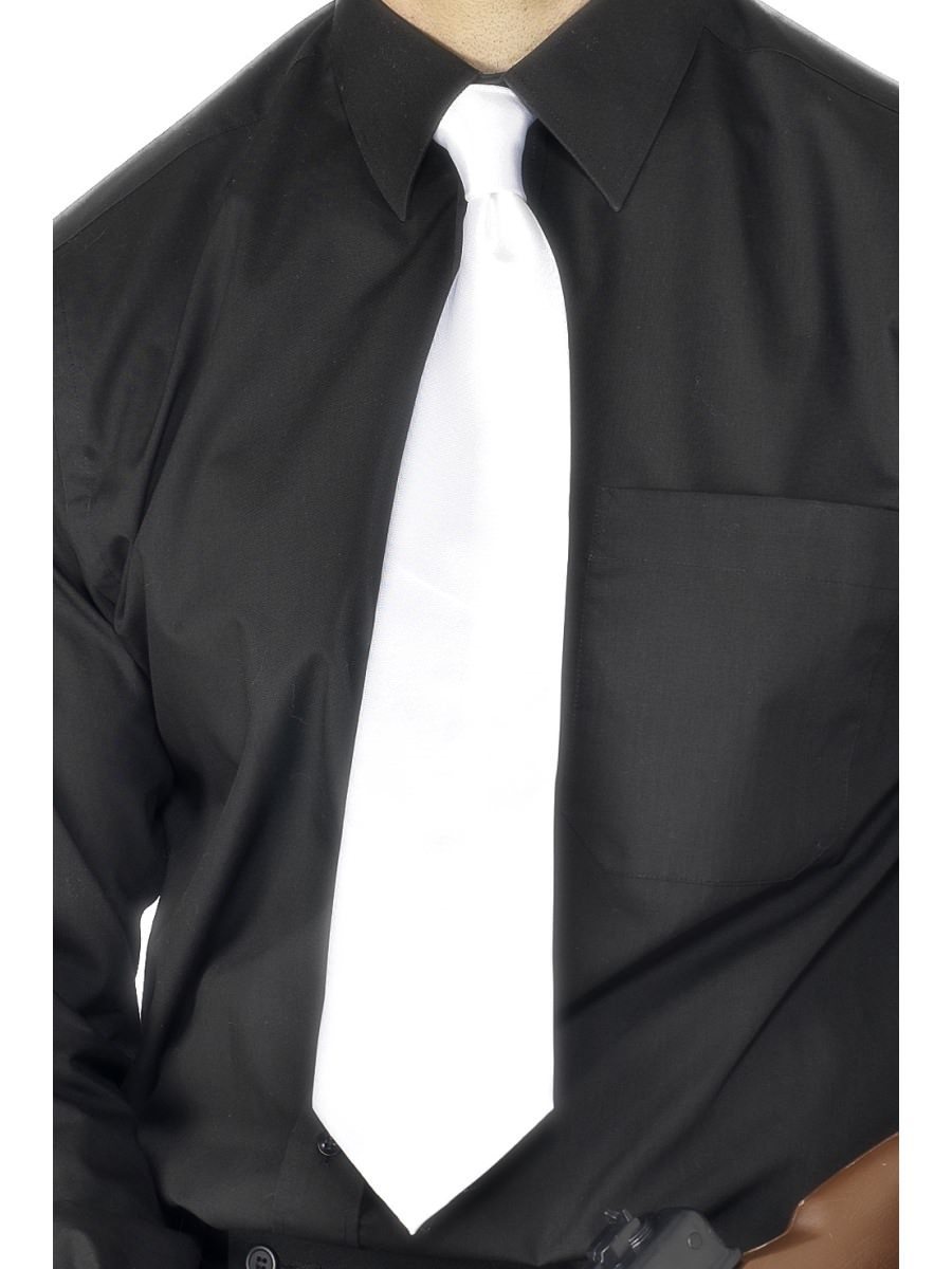 Click to view product details and reviews for Smiffys Deluxe White Gangster Tie Fancy Dress.