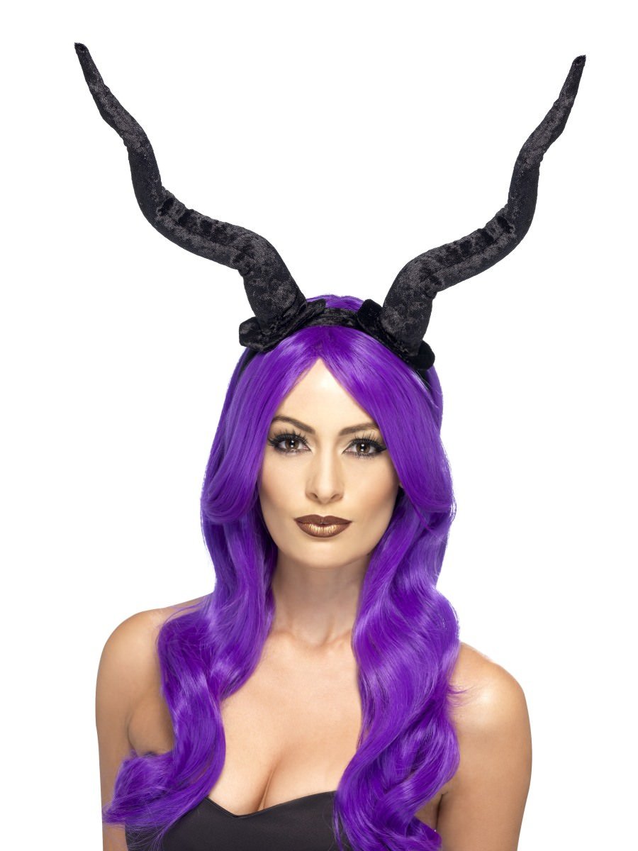 Smiffys Demon Horns Headband Fancy Dress