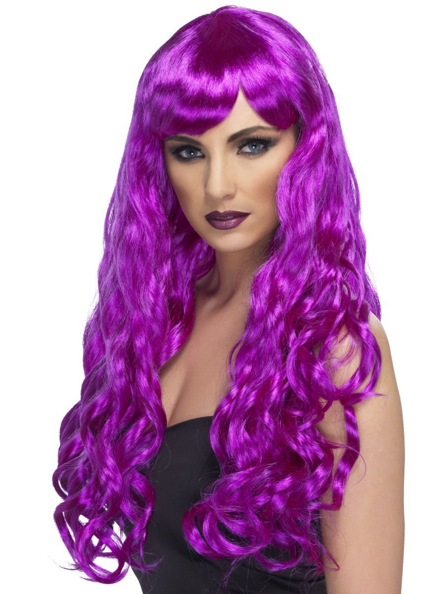 Click to view product details and reviews for Smiffys Desire Wig Purple Fancy Dress.