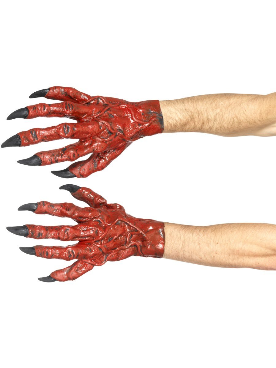 Smiffys Devil Hands Latex Fancy Dress