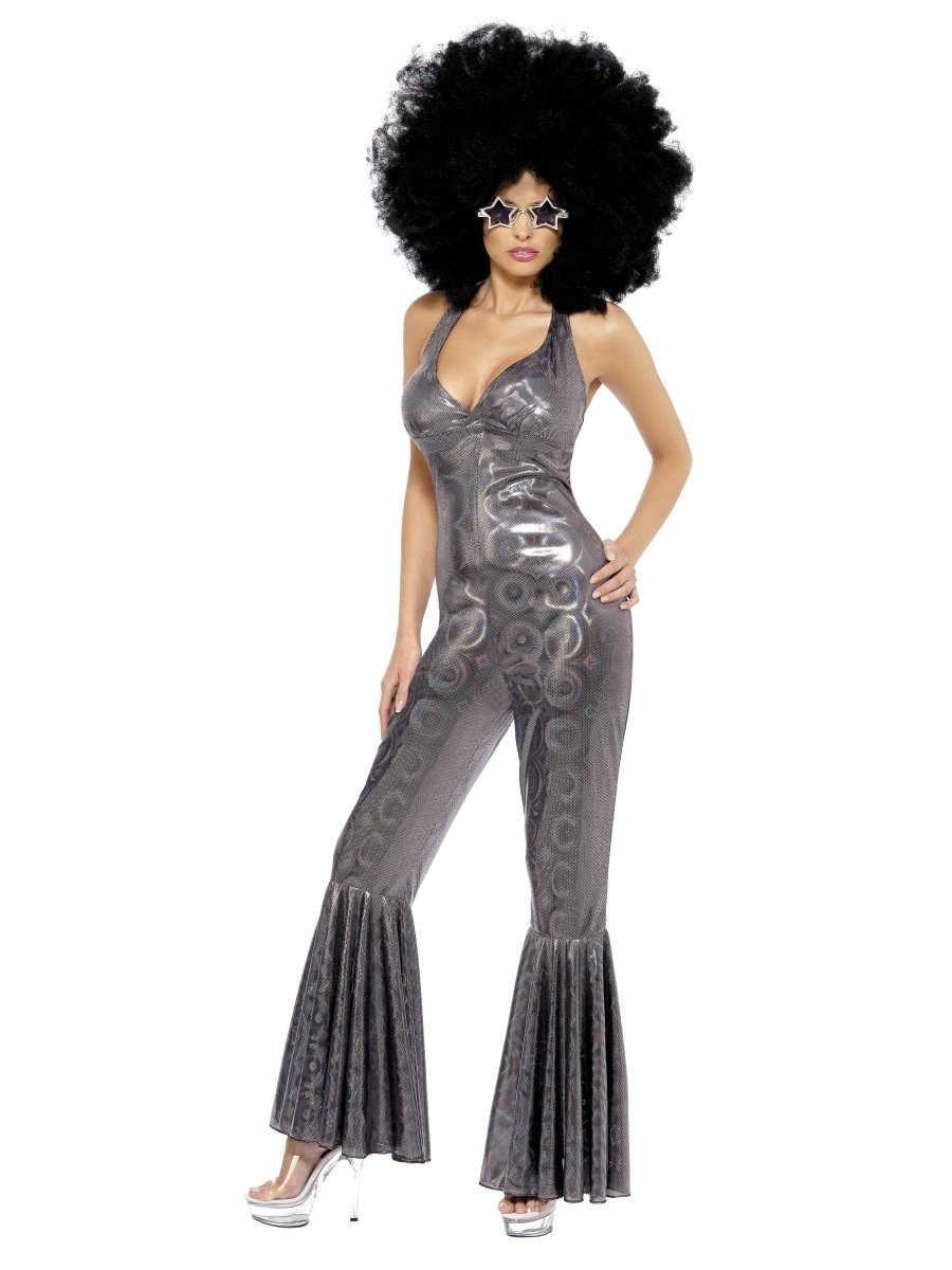 Smiffys Disco Diva Costume Fancy Dress Medium Uk 12 14