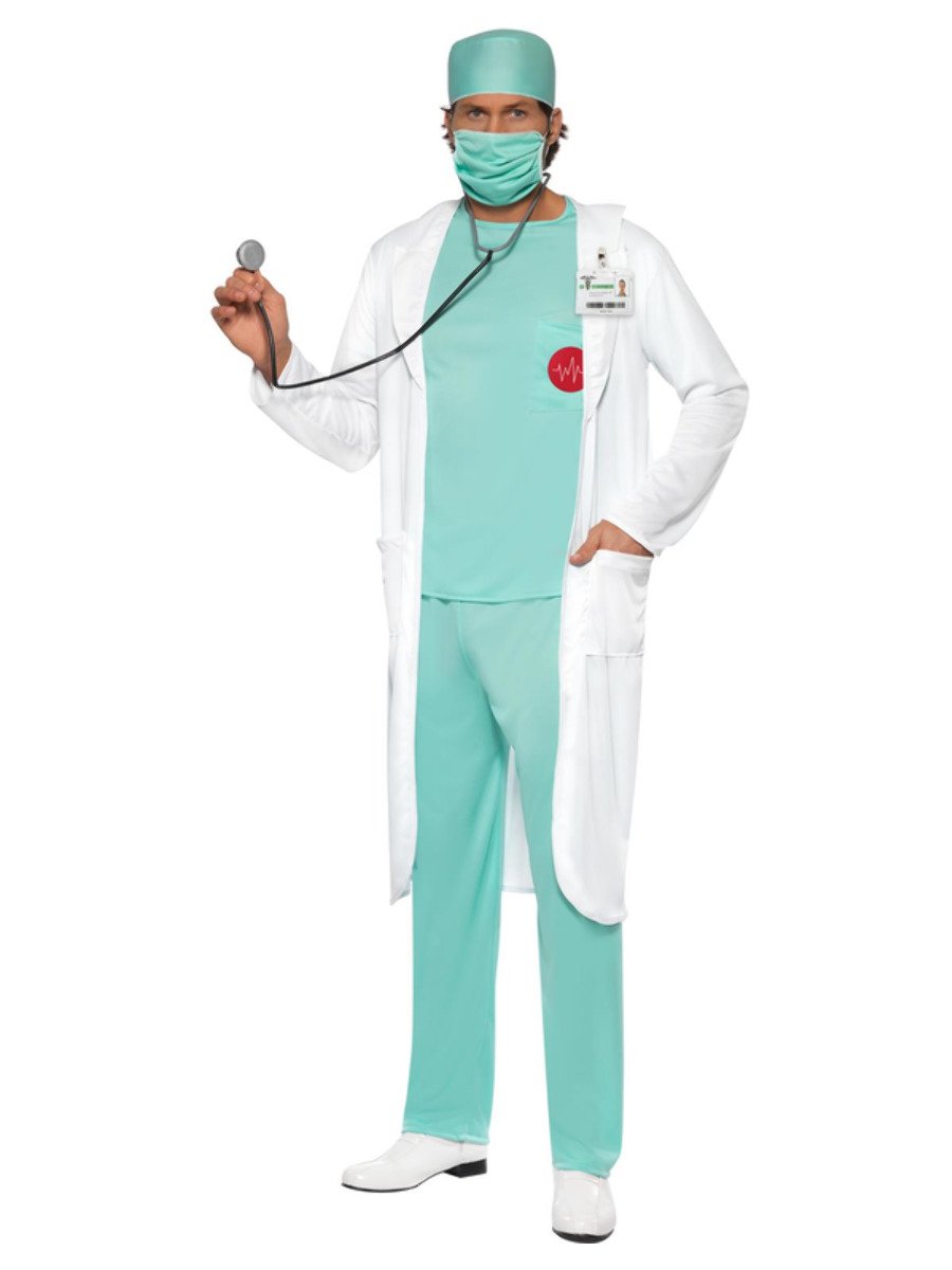 Photos - Fancy Dress Smiffys Doctor Costume - , Large (Chest 42-44)