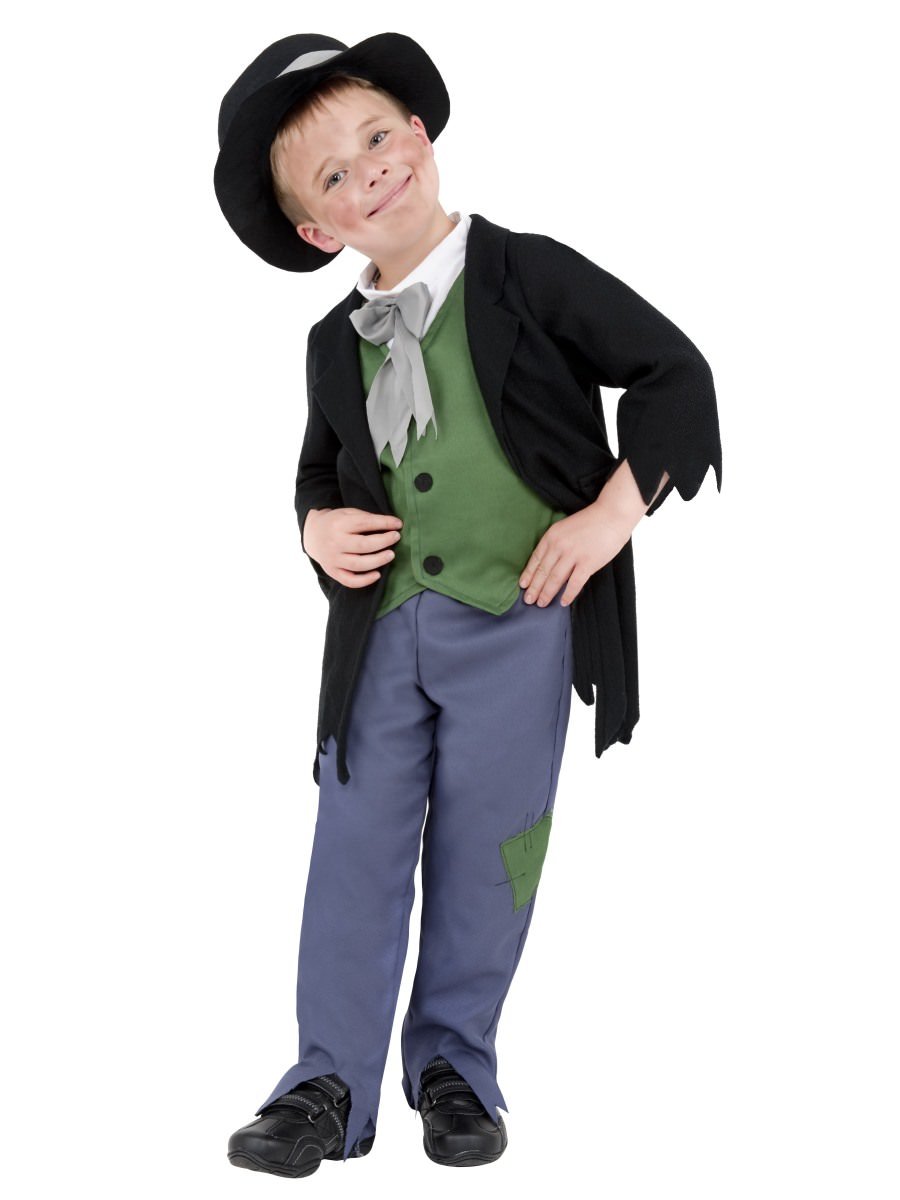 Smiffys Dodgy Victorian Boy Costume Fancy Dress Small Age 4 6