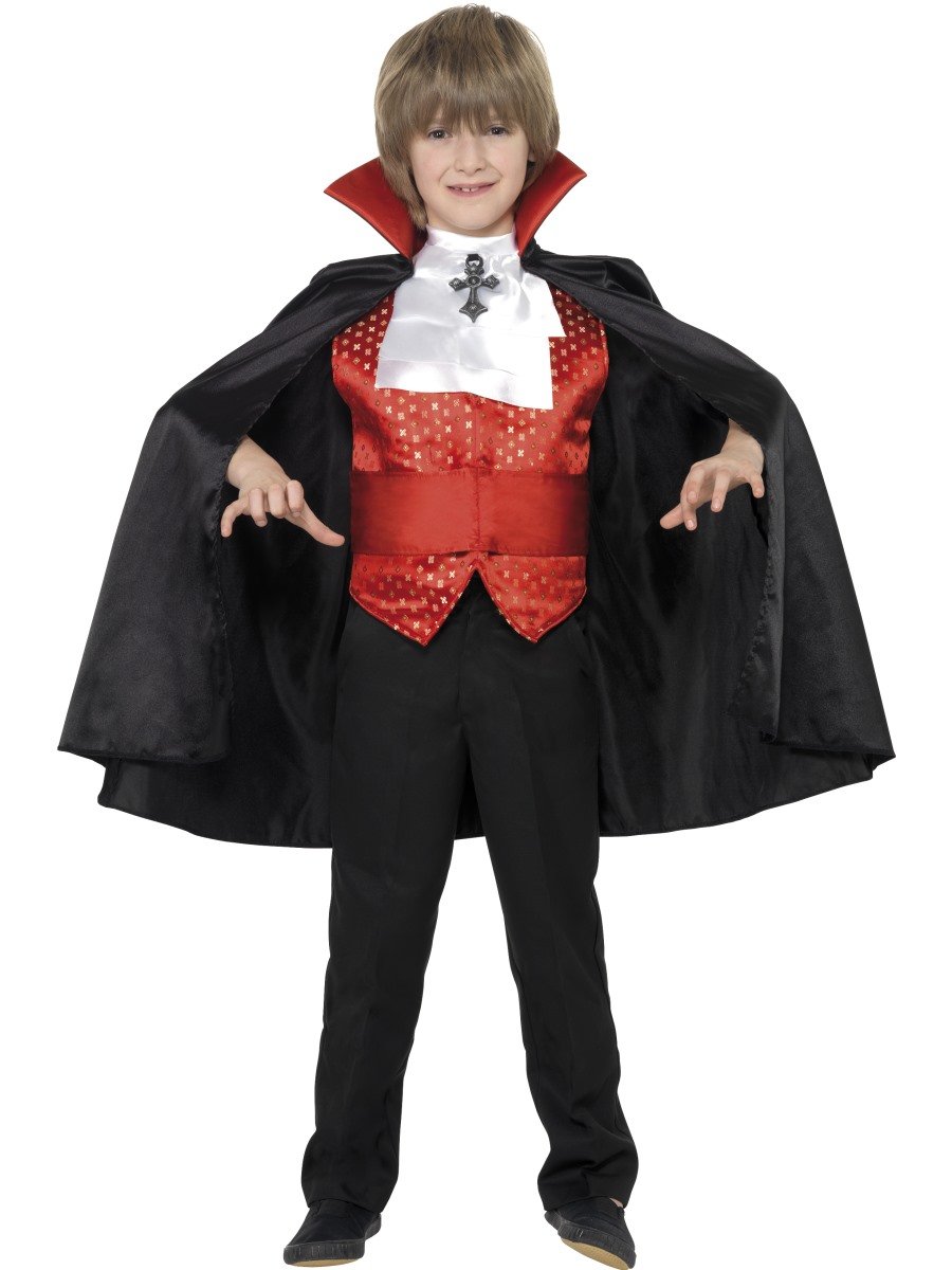 Smiffys Dracula Boy Costume Fancy Dress Small Age 4 6