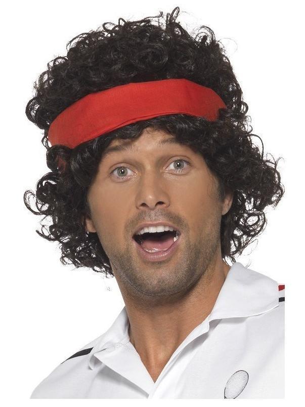 Click to view product details and reviews for Smiffys Eighties Tennis Player Wig Fancy Dress.